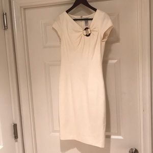 Cache Slimming Ivory Dress